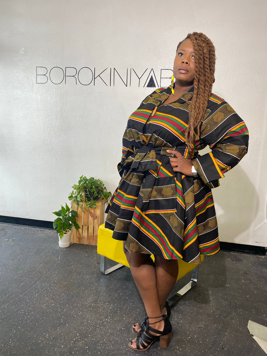Safula Swing Jacket Dress borokiniyabo