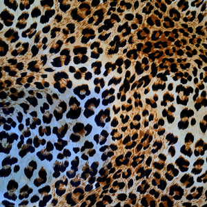 Leopard print knit headwrap