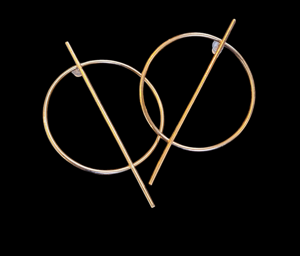 Onika Golden Circle earrings